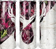 Pink Camo Deer